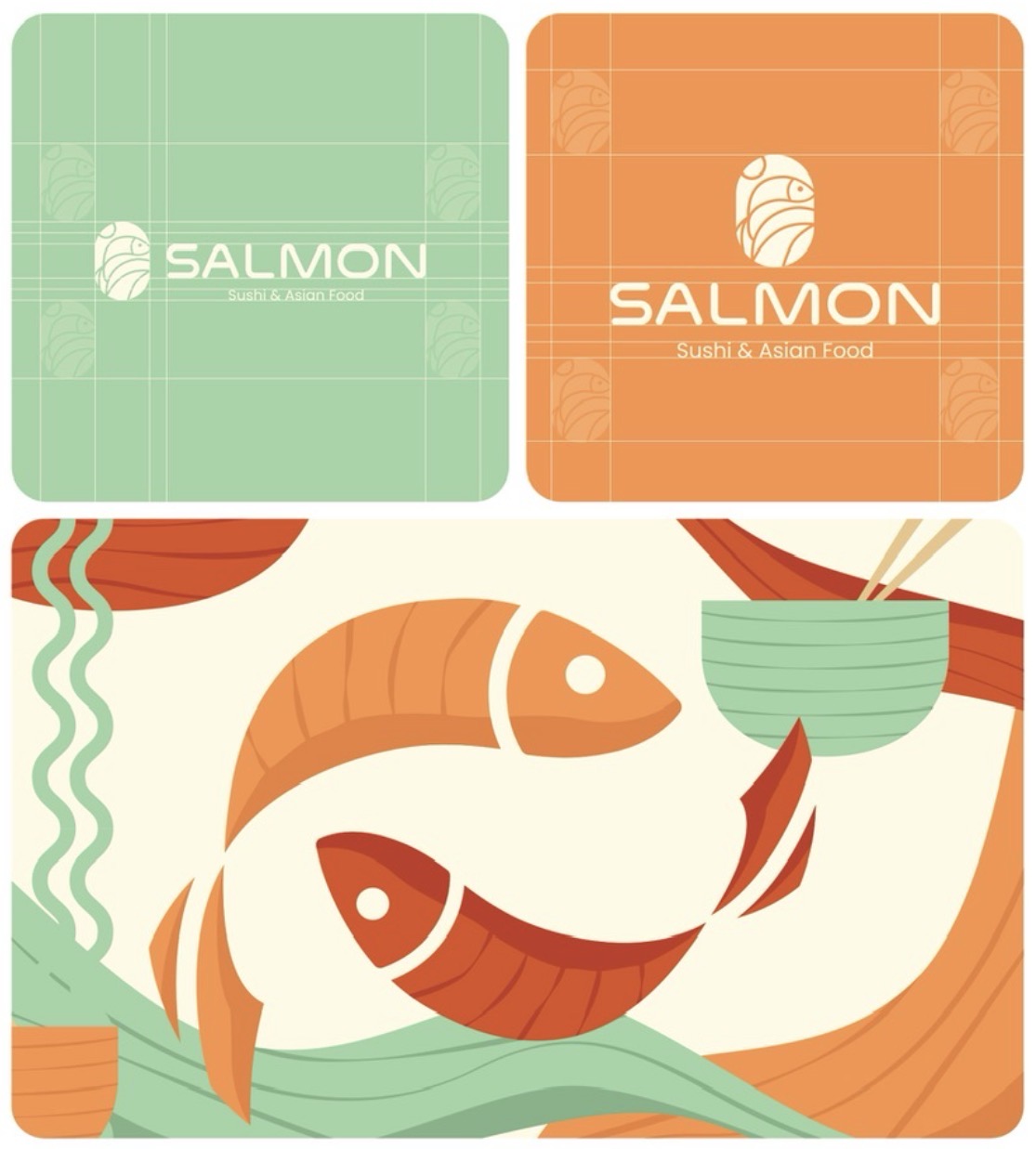 Salmon Sushi Visual Identity