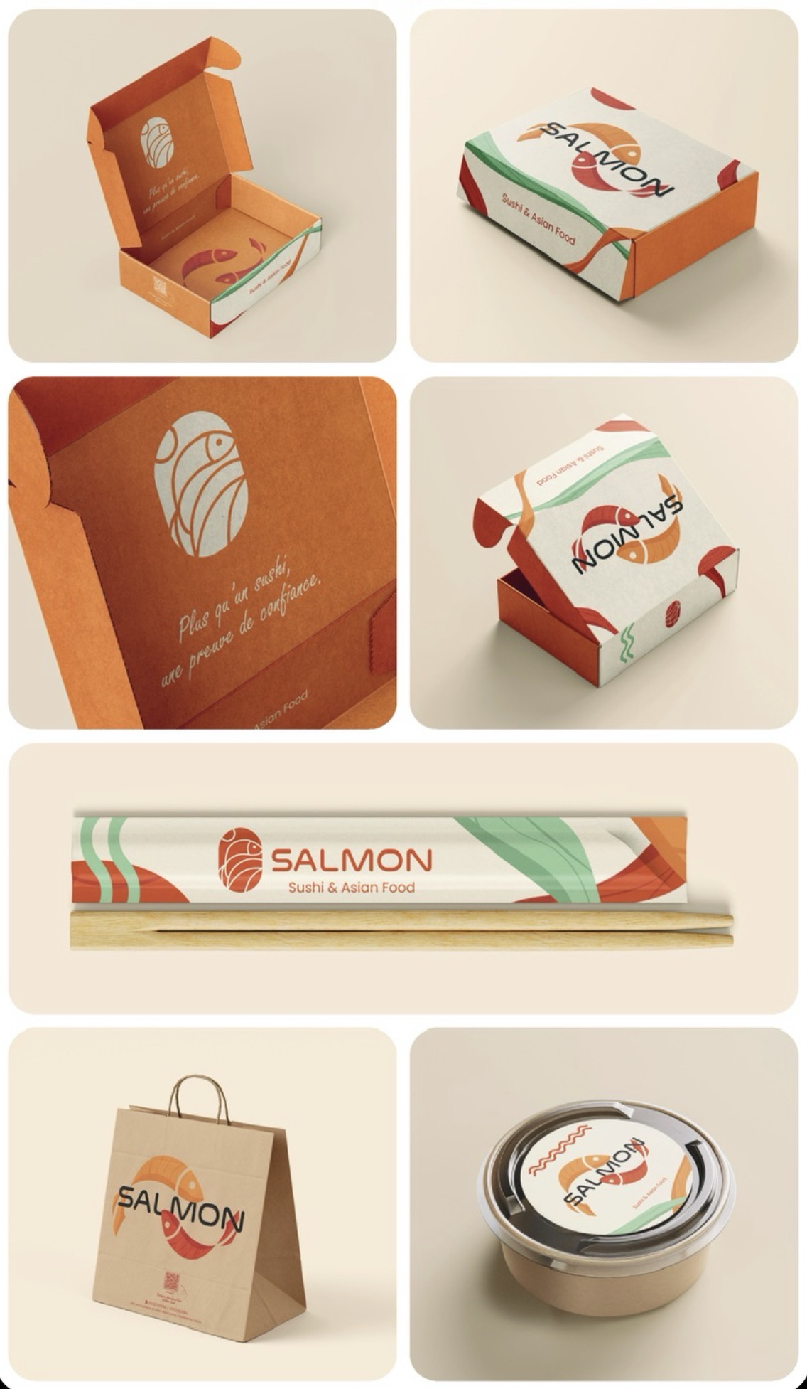 Salmon Sushi Packaging